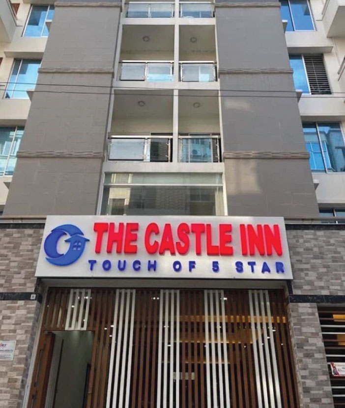 The hotel building
